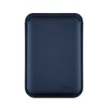 Магнитный кардхолдер uBear Leather Shell, натуральная кожа, синий