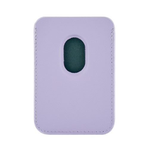 Магнитный кардхолдер uBear Leather Shell, натуральная кожа, фиолетовый
