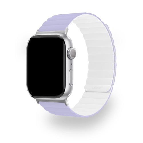 Ремешок uBear Mode для Apple Watch S/M (38, 40, 41 мм), силиконовый, лавандовый/белый