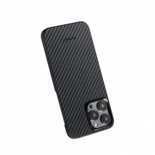 Чехол Pitaka MagEZ Case 4 для iPhone 15 Pro (6.1"), кевлар (арамид), черно-серый