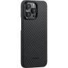 Чехол Pitaka MagEZ Case 4 для iPhone 15 Pro Max (6.7"), кевлар (арамид), черно-серый