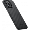 Чехол Pitaka MagEZ Case 4 для iPhone 15 Pro Max (6.7"), кевлар (арамид), черно-серый