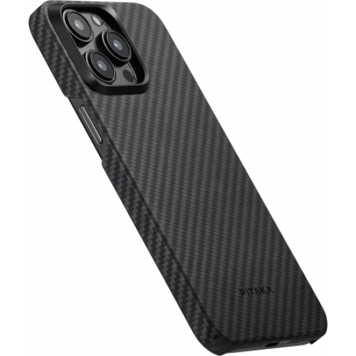 Чехол Pitaka MagEZ Case 4 для iPhone 15 Pro Max (6.7"), кевлар (арамид), черно-серый