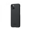 Чехол Pitaka MagEZ Case 4 для iPhone 15 Plus (6.7"), кевлар (арамид), узкое плетение, черно-серый