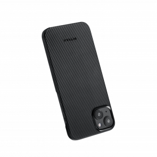 Чехол Pitaka MagEZ Case 4 для iPhone 15 Pro Max (6.7"), кевлар (арамид), узкое плетение, черно-серый