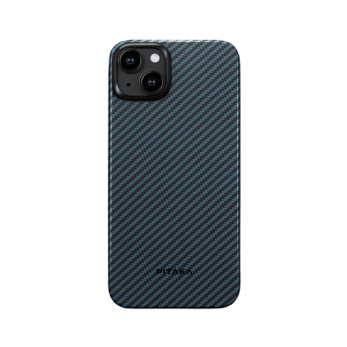 Чехол Pitaka MagEZ Case 4 для iPhone 15 Plus (6.7"), кевлар (арамид), черно-синий