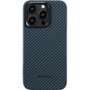 Чехол Pitaka MagEZ Case 4 для iPhone 15 Pro Max (6.7"), кевлар (арамид), черно-синий