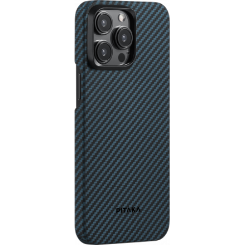 Чехол Pitaka MagEZ Case 4 для iPhone 15 Pro Max (6.7"), кевлар (арамид), черно-синий