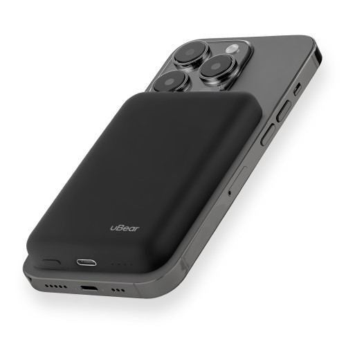 Внешний аккумулятор uBear Flow Magnetic Power bank 5000mAh, PD20W, чёрный