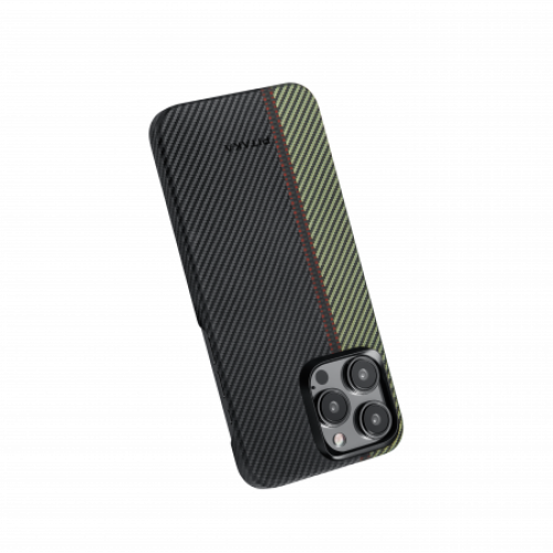 Чехол Pitaka Fusion Weaving MagEZ Case 4 для iPhone 15 Pro Max (6.7"), кевлар (арамид), Overture
