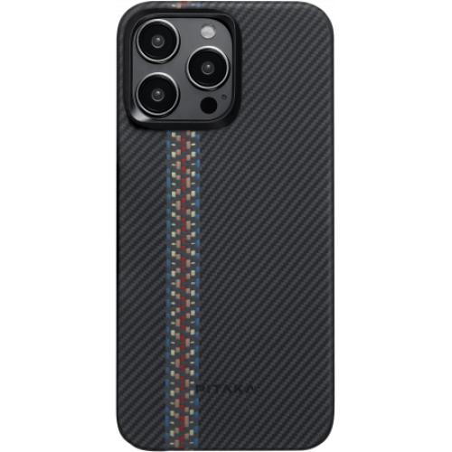 Чехол Pitaka Fusion Weaving MagEZ Case 4 для iPhone 15 Pro (6.1"), кевлар (арамид), Rhapsody