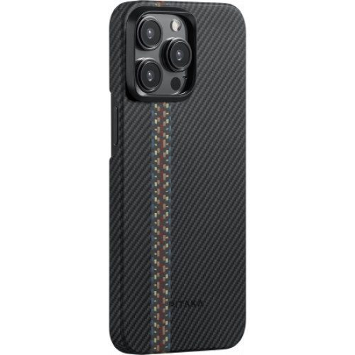 Чехол Pitaka Fusion Weaving MagEZ Case 4 для iPhone 15 Pro Max (6.7"), кевлар (арамид), Rhapsody