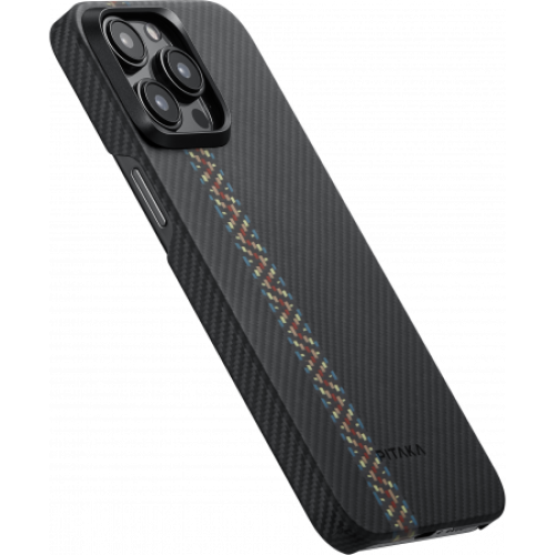 Чехол Pitaka Fusion Weaving MagEZ Case 4 для iPhone 15 Pro Max (6.7"), кевлар (арамид), Rhapsody