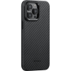 Противоударный чехол Pitaka MagEZ Pro 4 для iPhone 15 Pro (6.1"), кевлар (арамид), черно-серый