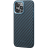 Противоударный чехол Pitaka MagEZ Pro 4 для iPhone 15 Pro (6.1"), кевлар (арамид), синий