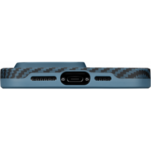 Противоударный чехол Pitaka MagEZ Pro 4 для iPhone 15 Pro Max (6.7"), кевлар (арамид), синий