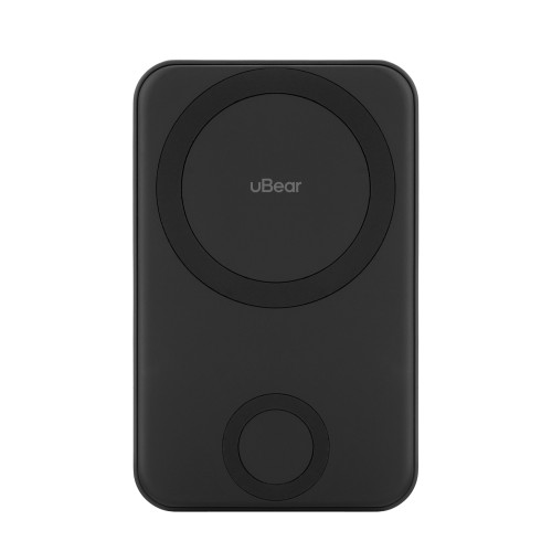 Беспроводной пауэрбэнк с поддержкой MagSafe, uBear Range 10 000 mAh, чёрный