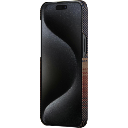 Чехол Pitaka Fusion Weaving MagEZ 5 для iPhone 15 Pro Max, Sunset