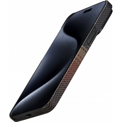 Чехол Pitaka Fusion Weaving MagEZ 5 для iPhone 15 Pro Max, Sunset