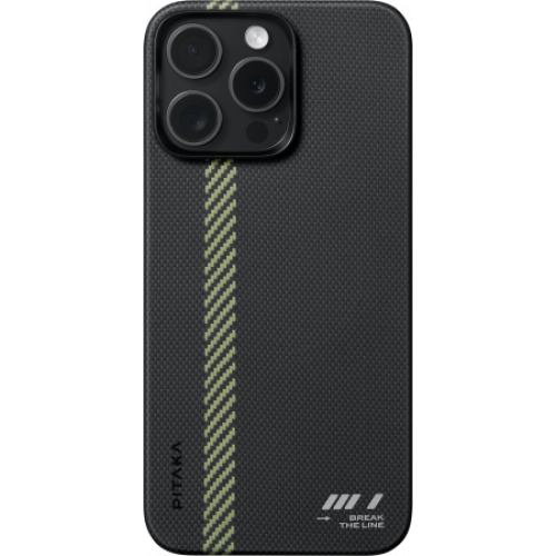 Чехол Pitaka Fusion Weaving MagEZ 5 для iPhone 15 Pro Max, Break the Line