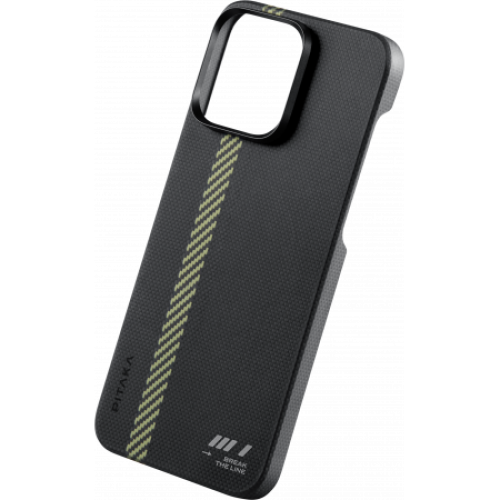 Чехол Pitaka Fusion Weaving MagEZ 5 для iPhone 15 Pro Max, Break the Line