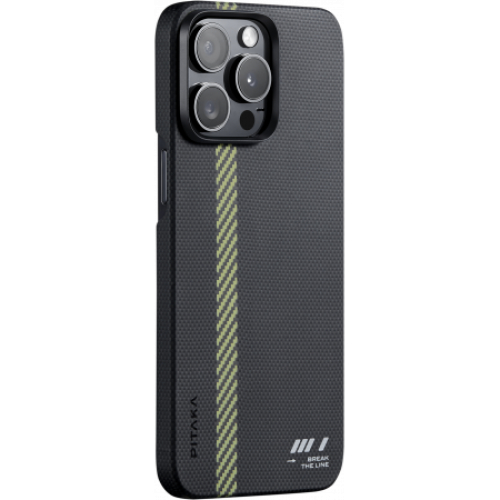 Чехол Pitaka Fusion Weaving MagEZ 5 для iPhone 15 Pro Max, Break the Line