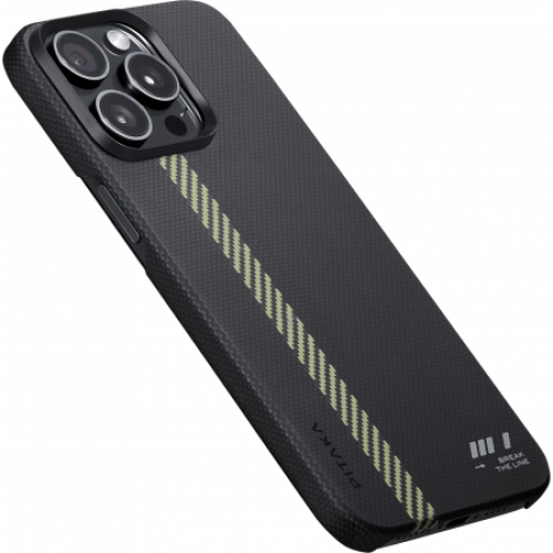 Чехол Pitaka Fusion Weaving MagEZ 5 для iPhone 15 Pro Max, Break the Line
