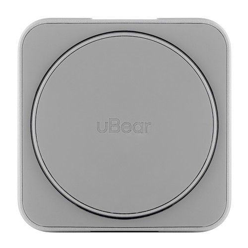 Беспроводное зарядное устройство uBear Balance  с поддержкой MagSafe, серебристый