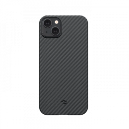 Чехол Pitaka MagEZ Case 3 для iPhone 14 Plus (6.7"), кевлар (арамид), черно-серый