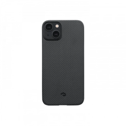Чехол Pitaka MagEZ Case 3 для iPhone 14 (6.1"), кевлар (арамид), узкое плетение, черно-серый