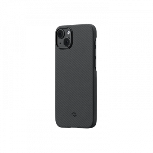 Чехол Pitaka MagEZ Case 3 для iPhone 14 (6.1"), кевлар (арамид), узкое плетение, черно-серый