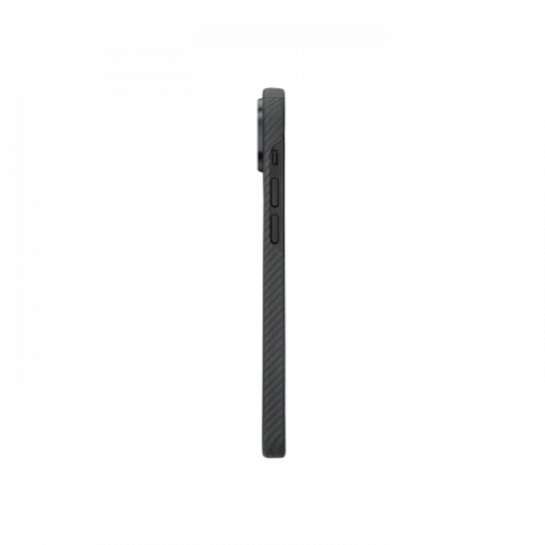 Чехол Pitaka MagEZ Case 3 для iPhone 14 (6.1"), кевлар (арамид), узкое плетение, черно-серый
