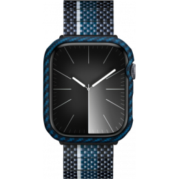 Кевларовый чехол Pitaka для Apple Watch 7/8/9 (45мм), синий