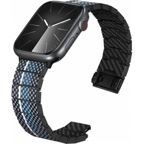 Кевларовый чехол Pitaka для Apple Watch 7/8/9 (45мм), синий