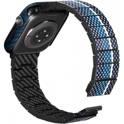 Кевларовый чехол Pitaka для Apple Watch 7/8/9 (45мм), синий