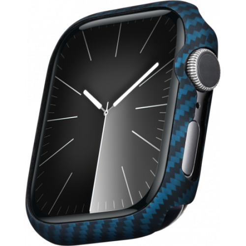 Кевларовый чехол Pitaka для Apple Watch 7/8/9 (45мм), синий
