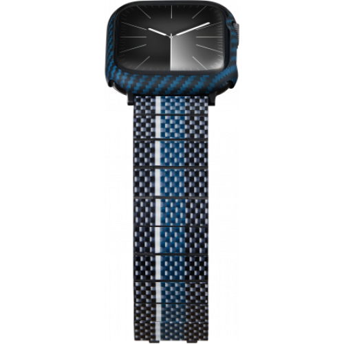 Кевларовый чехол Pitaka для Apple Watch 7/8/9 (45мм), синий