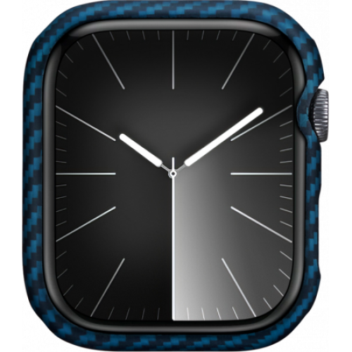 Кевларовый чехол Pitaka для Apple Watch 7/8/9 (45мм), синий