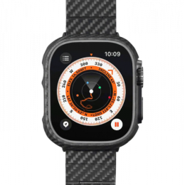 Кевларовый чехол Pitaka для Apple Watch 8/7 (41мм), черный