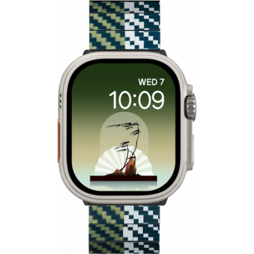Карбоновый браслет Pitaka для Apple Series 9-1, SE и Ultra 2 / Ultra (38/40/41/42/44/45/49мм), wind