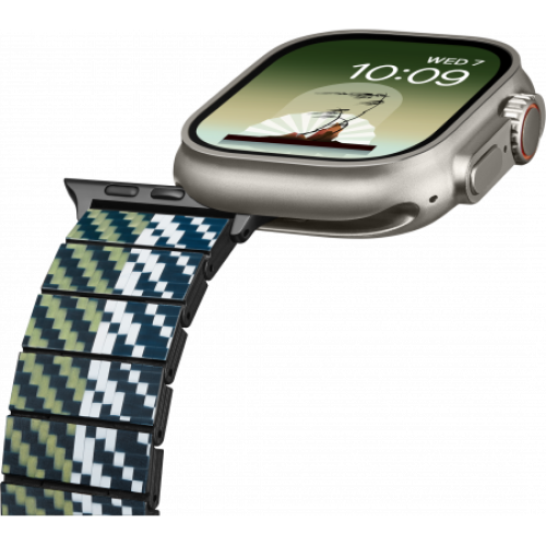 Карбоновый браслет Pitaka для Apple Series 9-1, SE и Ultra 2 / Ultra (38/40/41/42/44/45/49мм), wind