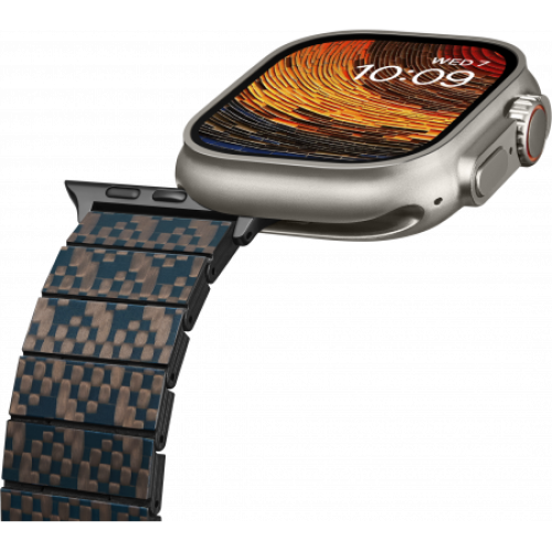 Карбоновый браслет Pitaka для Apple Series 9-1, SE и Ultra 2 / Ultra (38/40/41/42/44/45/49мм), stairs