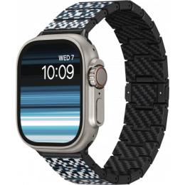 Карбоновый браслет Pitaka для Apple Series 9-1, SE и Ultra 2 / Ultra (38/40/41/42/44/45/49мм), mosaic