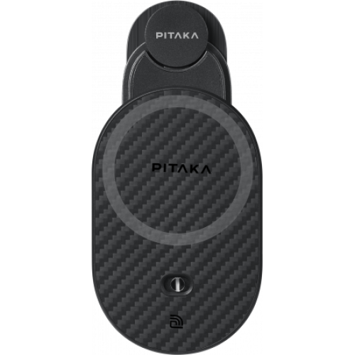 Автомобильный держатель с беспроводной зарядкой Pitaka MagEZ Car Mount Pro 2 - для (Tesla Model 3/Y) iPhone 13/14/15 и Samsung S22/S23/S24