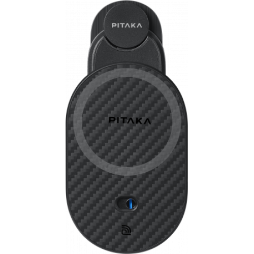 Автомобильный держатель с беспроводной зарядкой Pitaka MagEZ Car Mount Pro 2 - для (Tesla Model 3/Y) iPhone 13/14/15 и Samsung S22/S23/S24