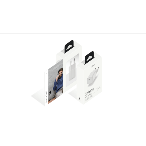 uBear Select wall charger, 20 Вт, белый