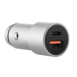 uBear Ride Car Charger, 20W Max  USB-C+USB A (PD, QC 3.0), серый