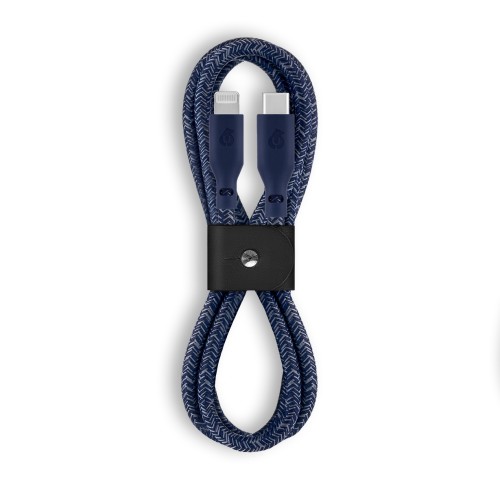 Зарядный кабель uBear Trend, USB-C/Lightning , 60Вт, 1,2м, синий