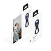 Зарядный кабель uBear Trend, USB-C/Lightning , 60Вт, 1,2м, синий