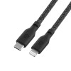 Зарядный кабель uBear Trend, USB-C/Lightning, 60Вт, 2,4м, чёрный